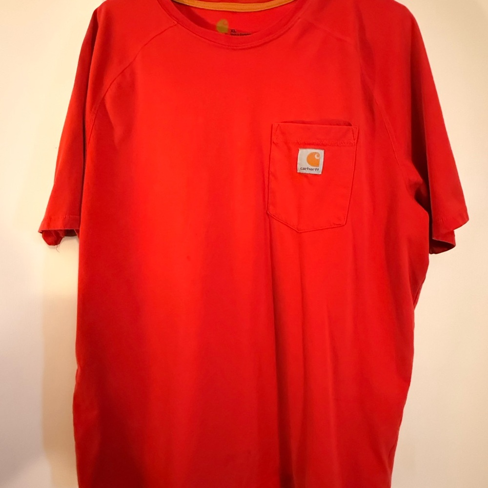 Carhartt Men's Vibrant Red Short Sleeve Tee